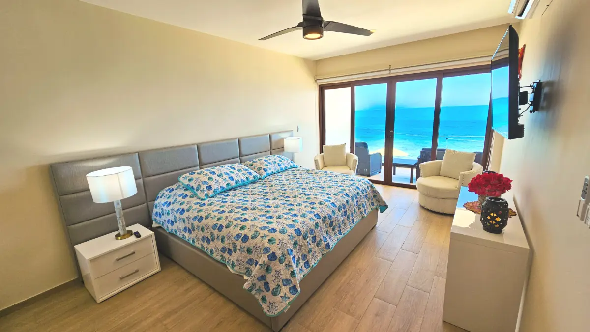 View of the ocean from the private balcony